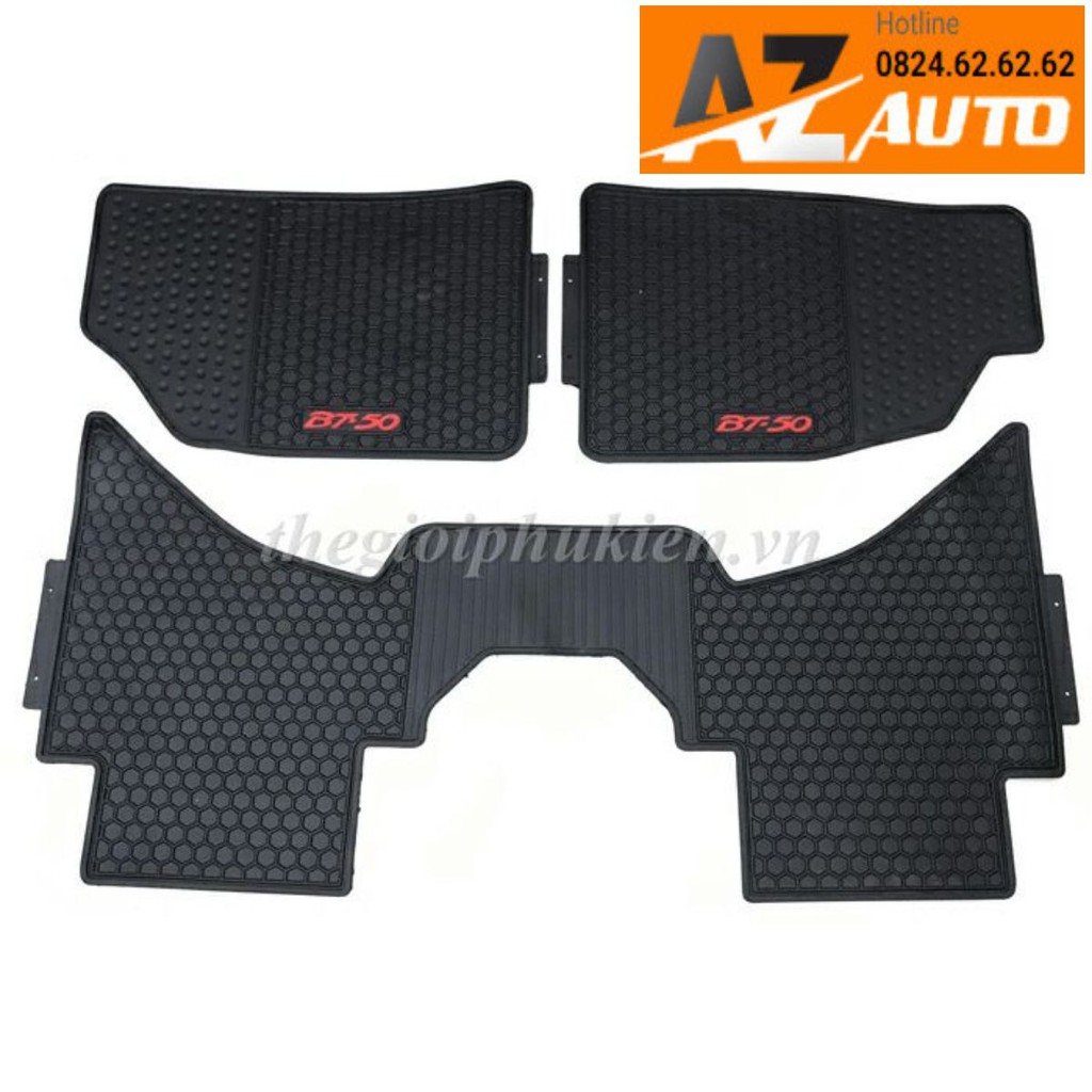 Thảm sàn, lót sàn cao su 3D cho #Mazda BT-50, BT50( hàng cao cấp)