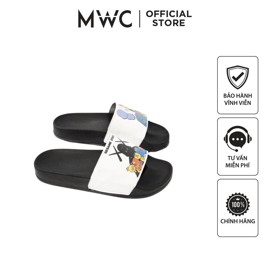 Dép MWC 7733 - Dép Nam Quai Ngang Basic Phối hình Dễ Thương Cá Tính, Dép Nam Cao Cấp,Siêu Bền Đẹp, Mẫu Mới, Giá Tốt