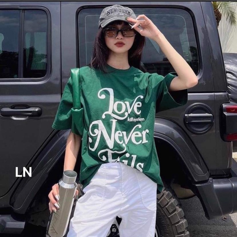 Áo phông chữ LOVE kill DA6