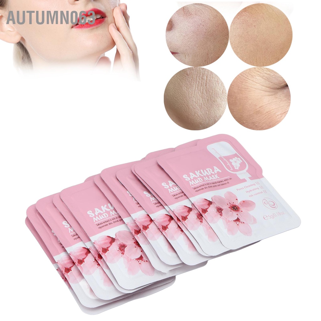 [Hàng mới về] Mặt nạ bùn hoa anh đào làm sạch lỗ chân lông nuôi dưỡng chăm sóc da