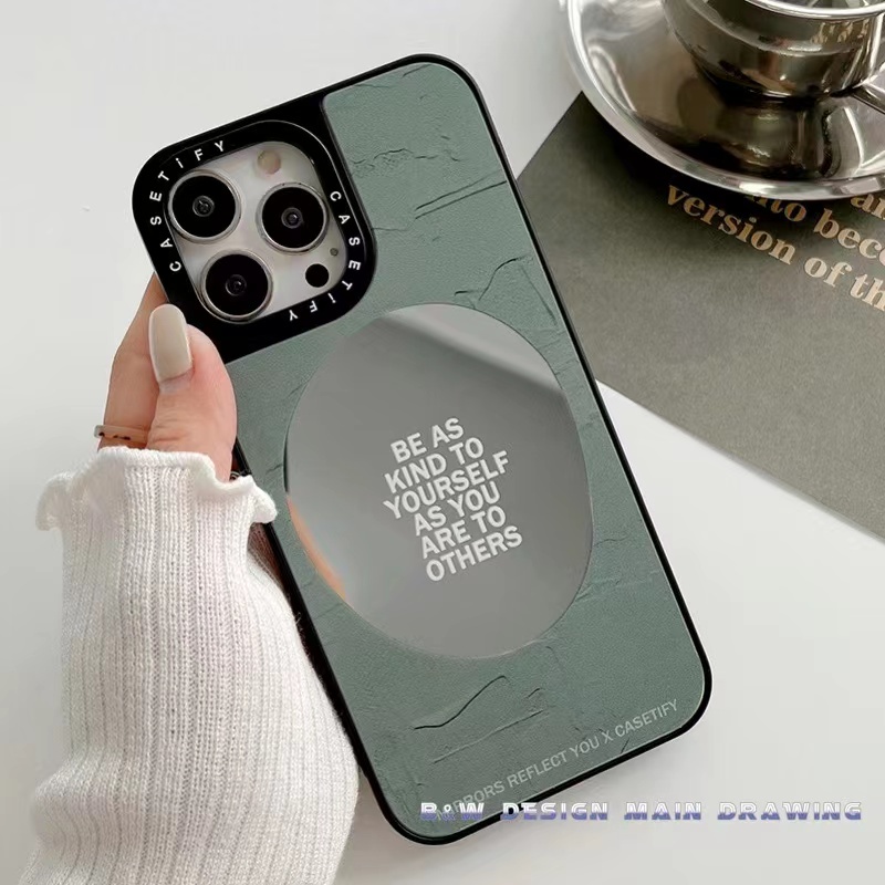 Ốp Điện Thoại Mặt Cười Tráng Gương In Chữ Tiếng Anh Cho iPhone 14 13 12 11 Pro MAX IX XS MAX XR iPhone 6 6s 7 8 Plus