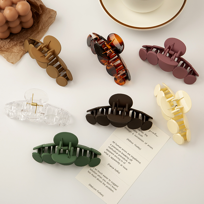 Kẹp Tóc Đính Hạt Nhựa Acrylic Phong Cách Hàn Quốc