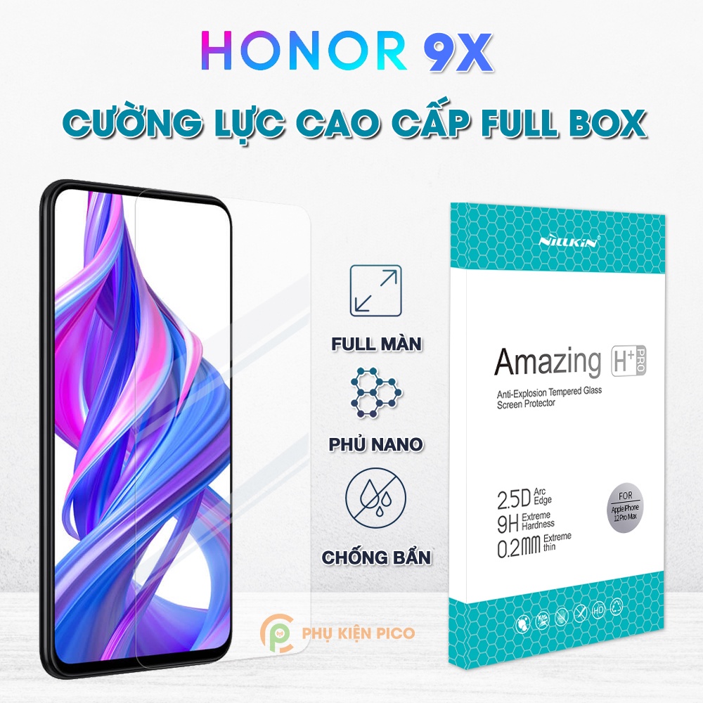Kính cường lực Honor 9x full màn hình hiển thị chính hãng Nillkin Amazing H+ Pro trong suốt - Dán màn hình Honor 9x