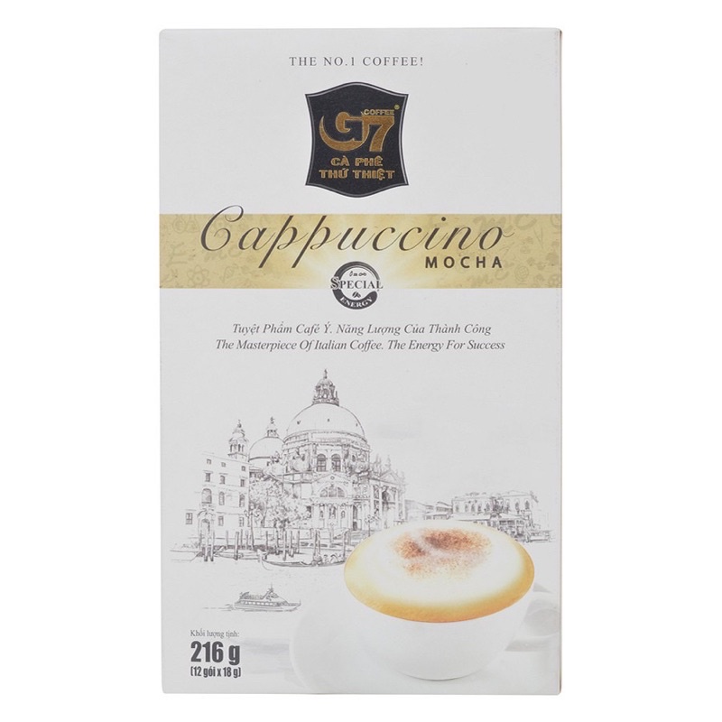 Cà phê hòa tan Trung Nguyên Cappuccino Mocha - Hazelnut - Coconut