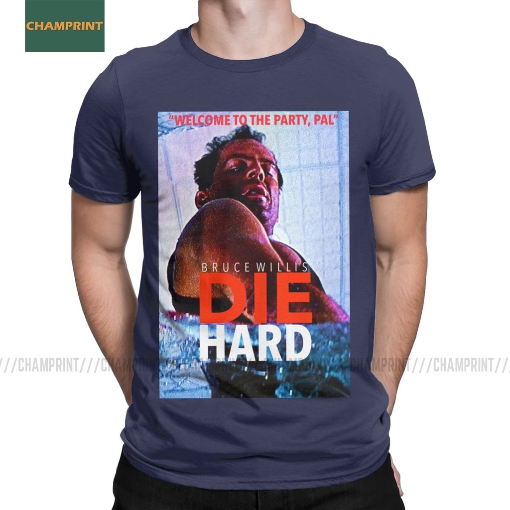 Chết Cứng Áo nam Nakatomi John Plaza Phim Bruce Willis Phim Tuyệt Vời Nguyên Chất Cotton Tee Cổ Tròn