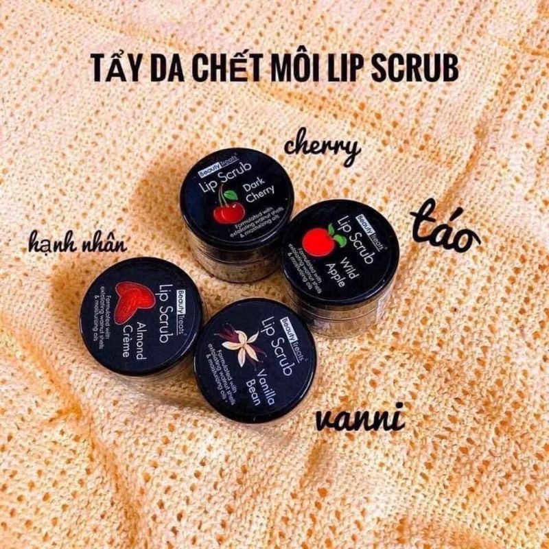 [ chính hãng]Tẩy tế bào chết môi Beauty Treats Lip Scrub