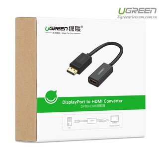 Cáp chuyển Displayport sang HDMI chính hãng Ugreen 40362 dài 20cm
