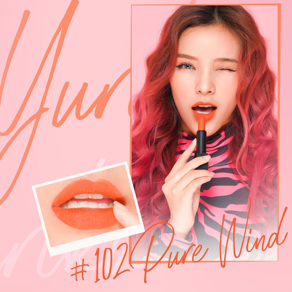 Set 02 thỏi Son YURIKA Matte Lipstick phá cách 05 màu lựa chọn