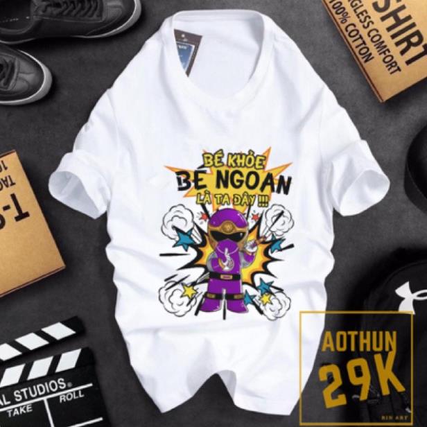 ALBUM 822 - ÁO THUN UNISEX SIÊU NHÂN GAO NHIỀU MÀU