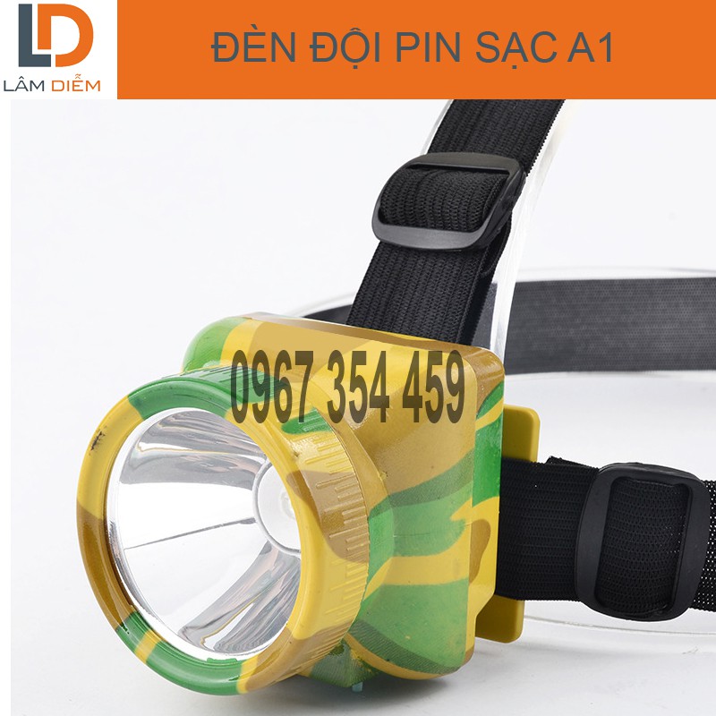 Đèn đội đầu pin sạc A1