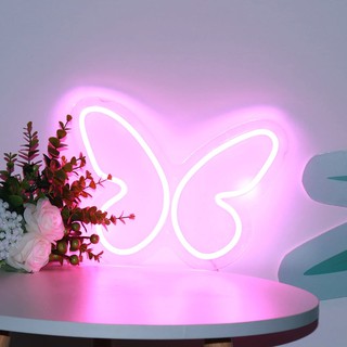 Đèn trang trí led neon sign hình bướm - neon led sign - đã kèm nguồn
