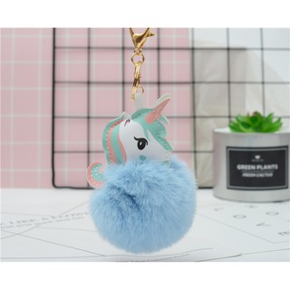 Móc khóa kỳ lân cục bông độc đáo