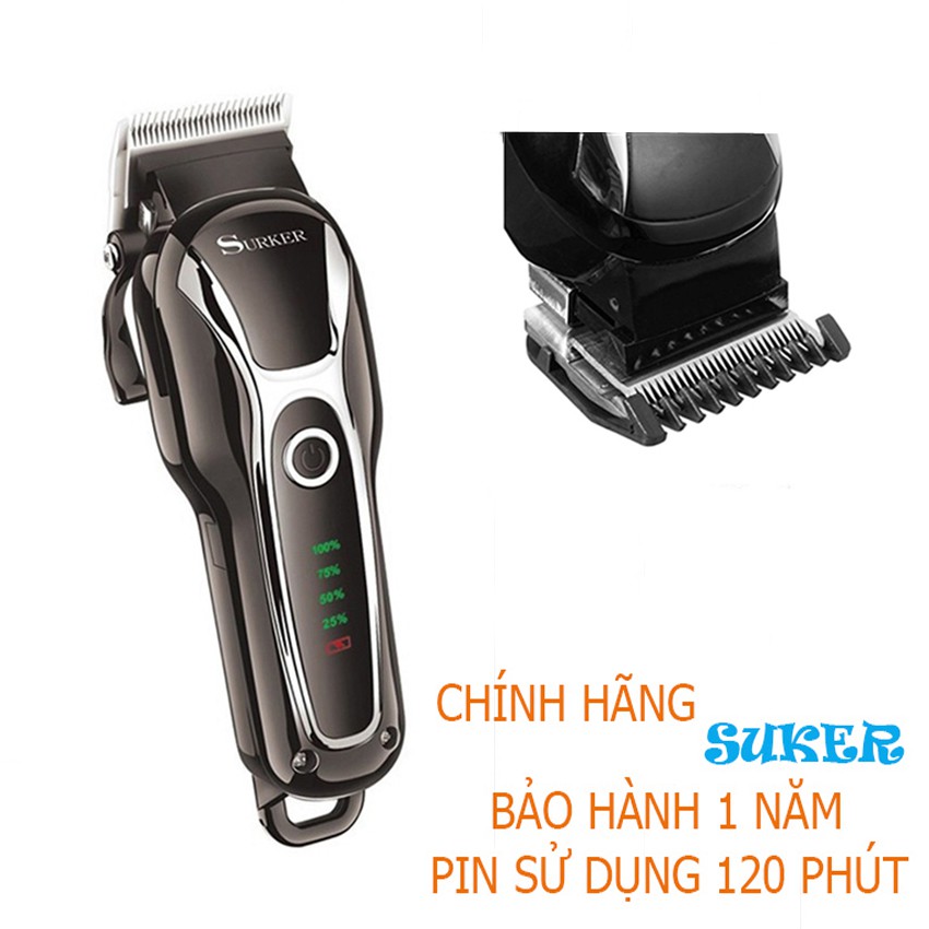 [Tặng Lược Tony Cao Cấp]Tông Đơ Cắt Tóc Cao Cấp Suker 803 Chính Hãng Suker Máy Cực Êm Khỏe