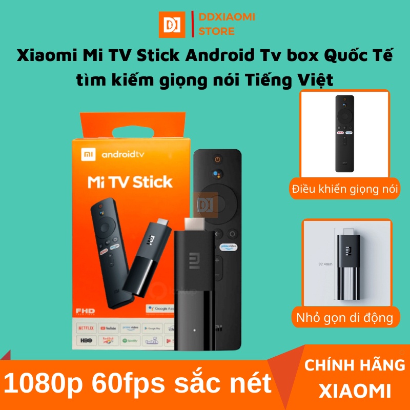 Xiaomi Mi TV Stick Android Tv box Quốc Tế tìm kiếm giọng nói Tiếng Việt - Là sự hợp tác hoàn hảo giữa Google và Xiaomi