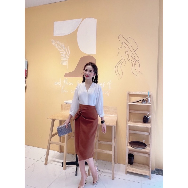 [Mã FASHIONMALLT4 giảm 15% đơn 150k] Chân váy bút chì nhiều màu Hoa Việt | BigBuy360 - bigbuy360.vn