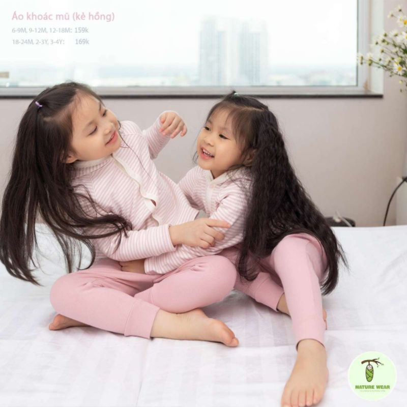 Nature wear - Áo khoác chống nắng có mũ cho bé 6-18kg