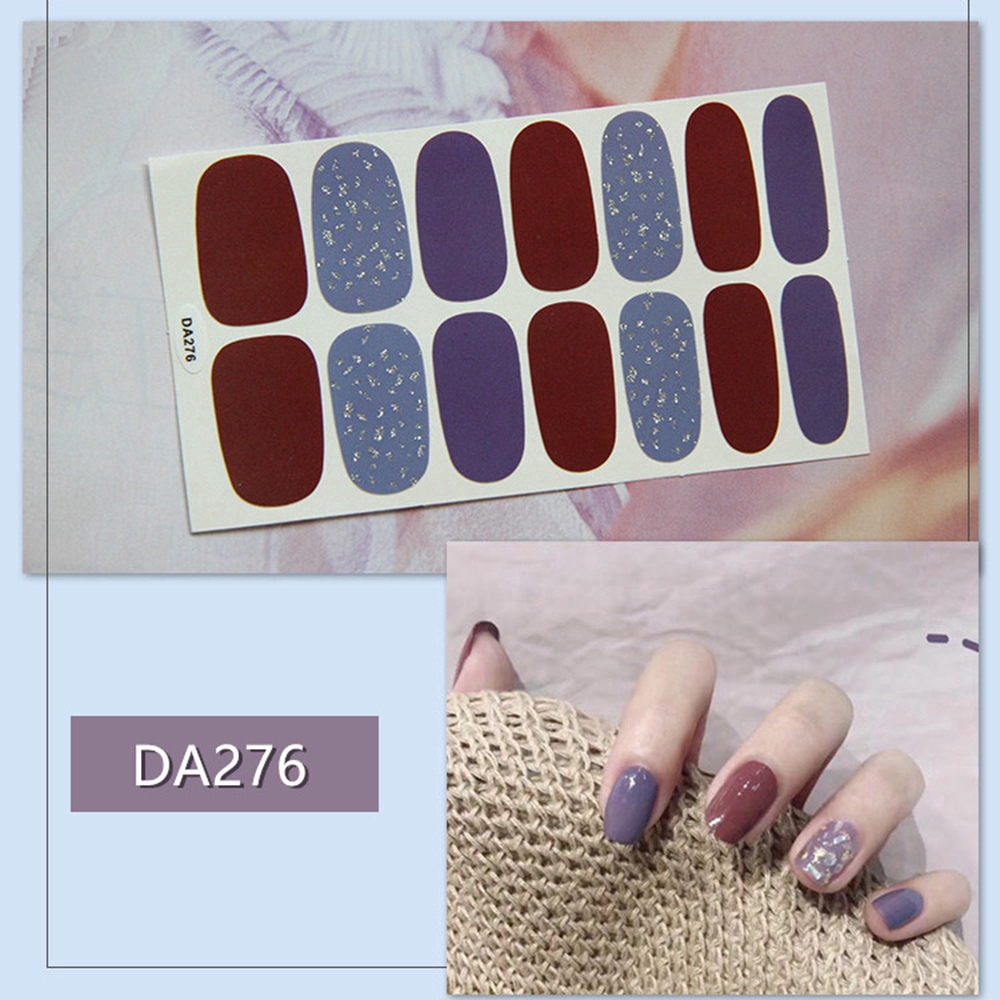 Miếng dán móng tay in hoa kháng nước