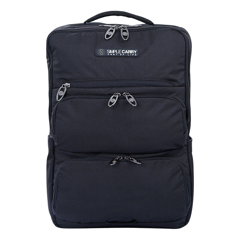 Balo Laptop SimpleCarry K4- Chất Liệu:Polyester trượt nước - Số Ngăn:1 ngăn chính - 3 ngăn phụ - Màu:Black - Navy - Grey