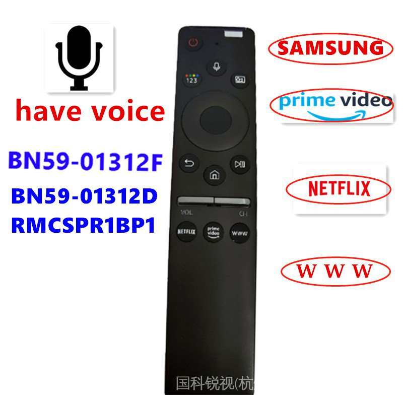 Điều Khiển Từ Xa Cho TV Thông Minh SAMSUNG BN59-01312F5901312F Rm Spr1Bp1 BN59-01312D Qa55Q60Fw Chất Lượng Cao
