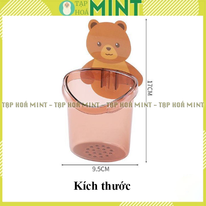 Ly cốc đựng bàn chải đánh răng hình gấu - Tạp hoá mint