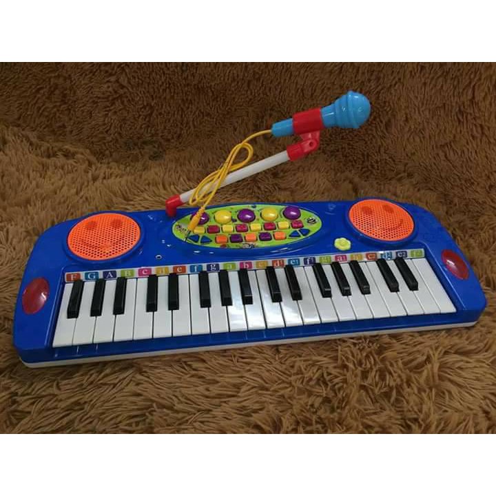 [ 40cm ] đàn Organ điện tử kèm Mirco cho bé hát - đồ chơi đàn piano 37 phím sử dụng pin
