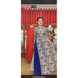 Áo dài thổ Cẩm xanh