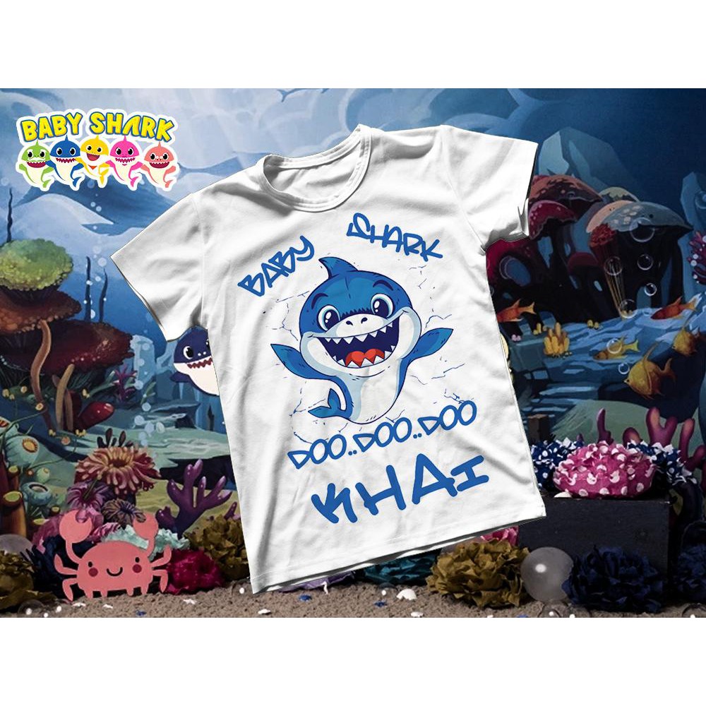 Áo thun Cotton Unisex - Movie - Baby Shark - Baby shark