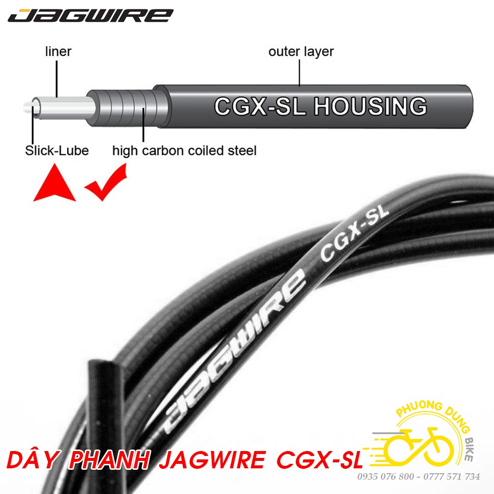 Vỏ dây đề, dây phanh xe đạp JAGWIRE