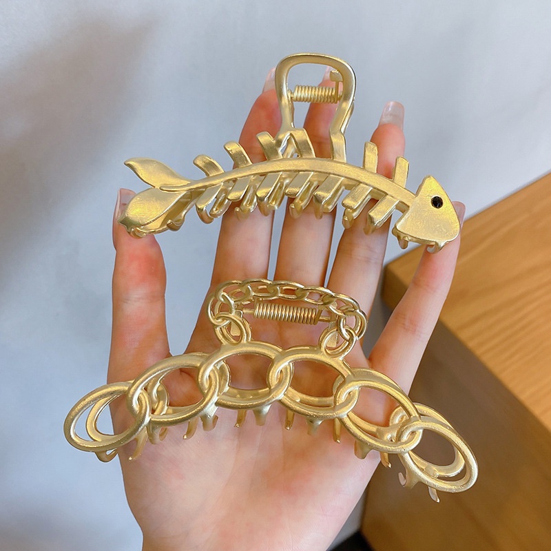 Kẹp tóc hợp kim hình cá mập phong cách Hàn Quốc