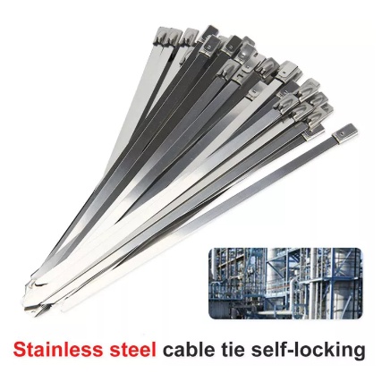 Dây rút inox Bịch 20 Dây Rút INOX 4.6mm - Dây rút inox không gĩ cao cấp.  Dây Buộc Khóa Ống Xả Đa Năng...