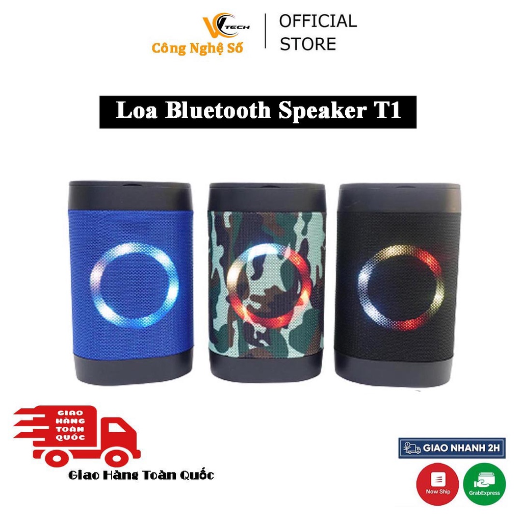 Loa Bluetooth SPEAKER T1 Mini Hỗ trợ thẻ Micro SD & USB - Bass cực hay, sâu - Bảo hành 12 tháng