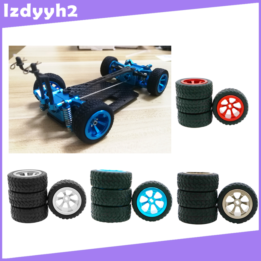 Set 4 Bánh Xe Bằng Kim Loại Bền Bỉ Dành Cho Xe Hơi Điều Khiển Từ Xa WLtoys K969 K989 P929 1: 28
