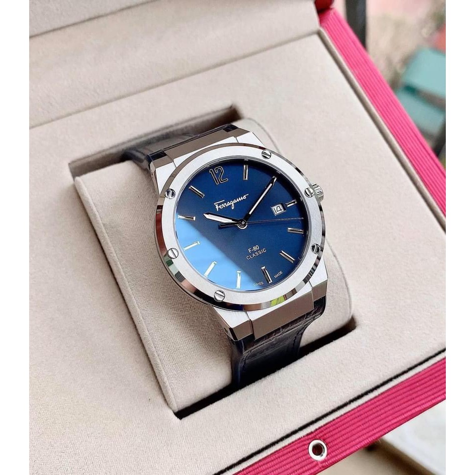 Đồng hồ nam chính hãng SaIvatore Ferragamo - Máy Quartz pin Thụy Sĩ - Mặt kính Sapphire