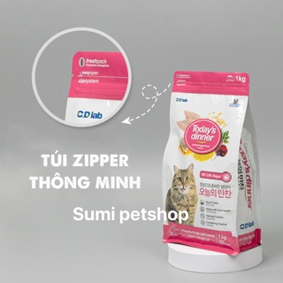 1kg thức ăn hạt today's dinner cho mèo mọi lứa tuổi