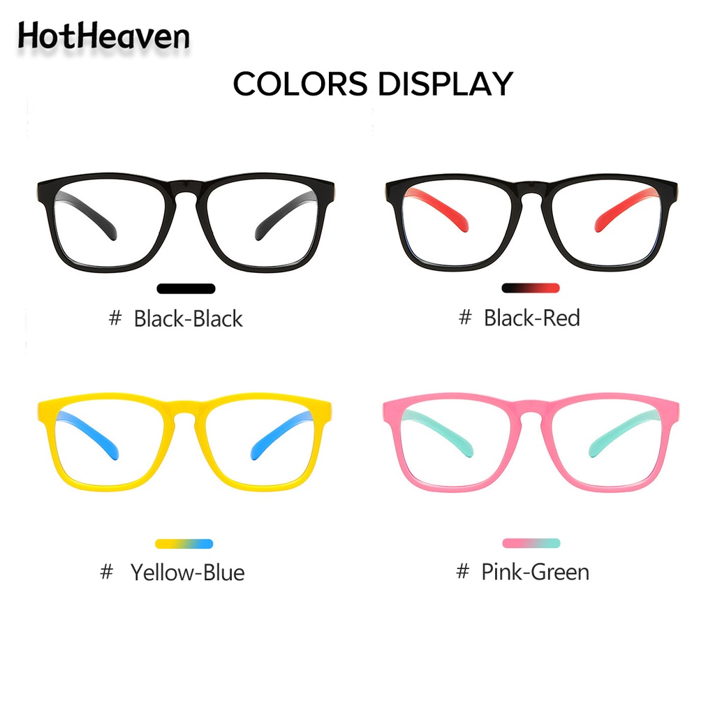 Kính Chống Ánh Sáng Xanh 4 Màu Bảo Vệ Mắt Cho Trẻ Em