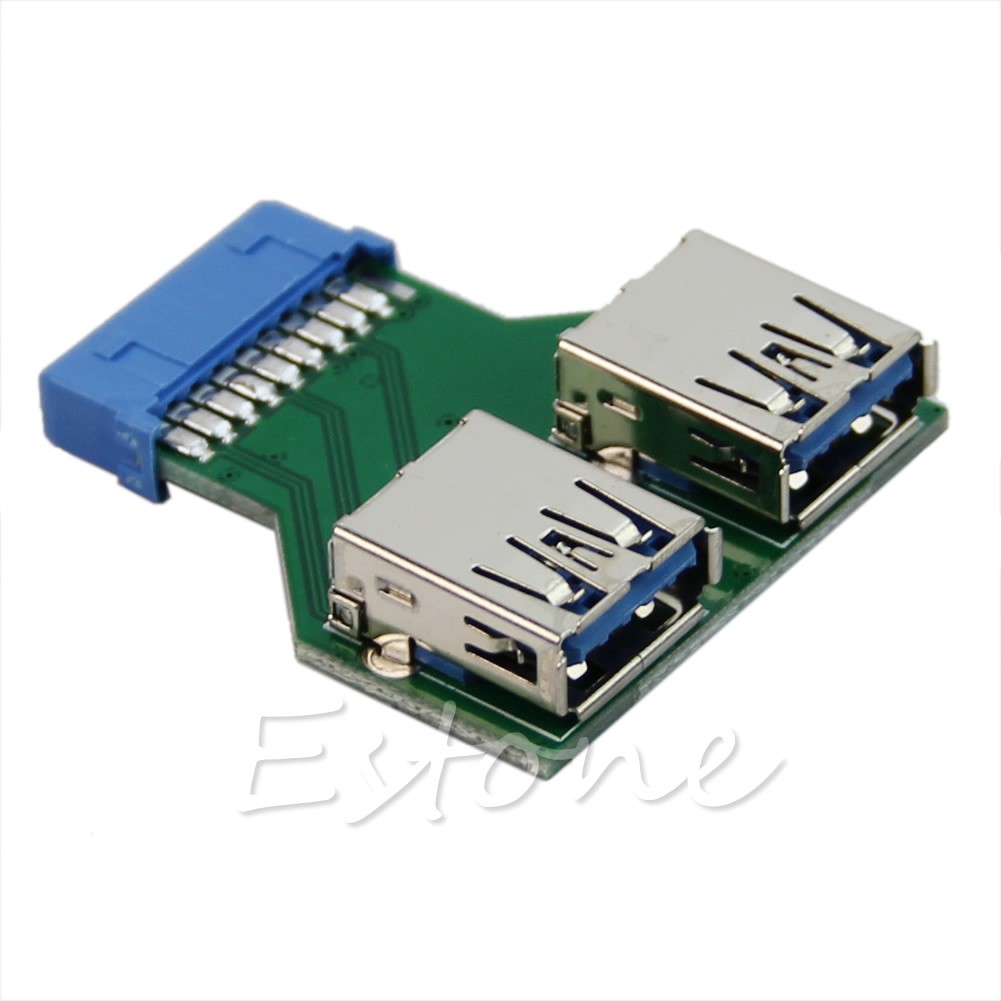 Bộ bo mạch chủ 2 cổng USB 3.0 Female sang 20 pin Female | BigBuy360 - bigbuy360.vn