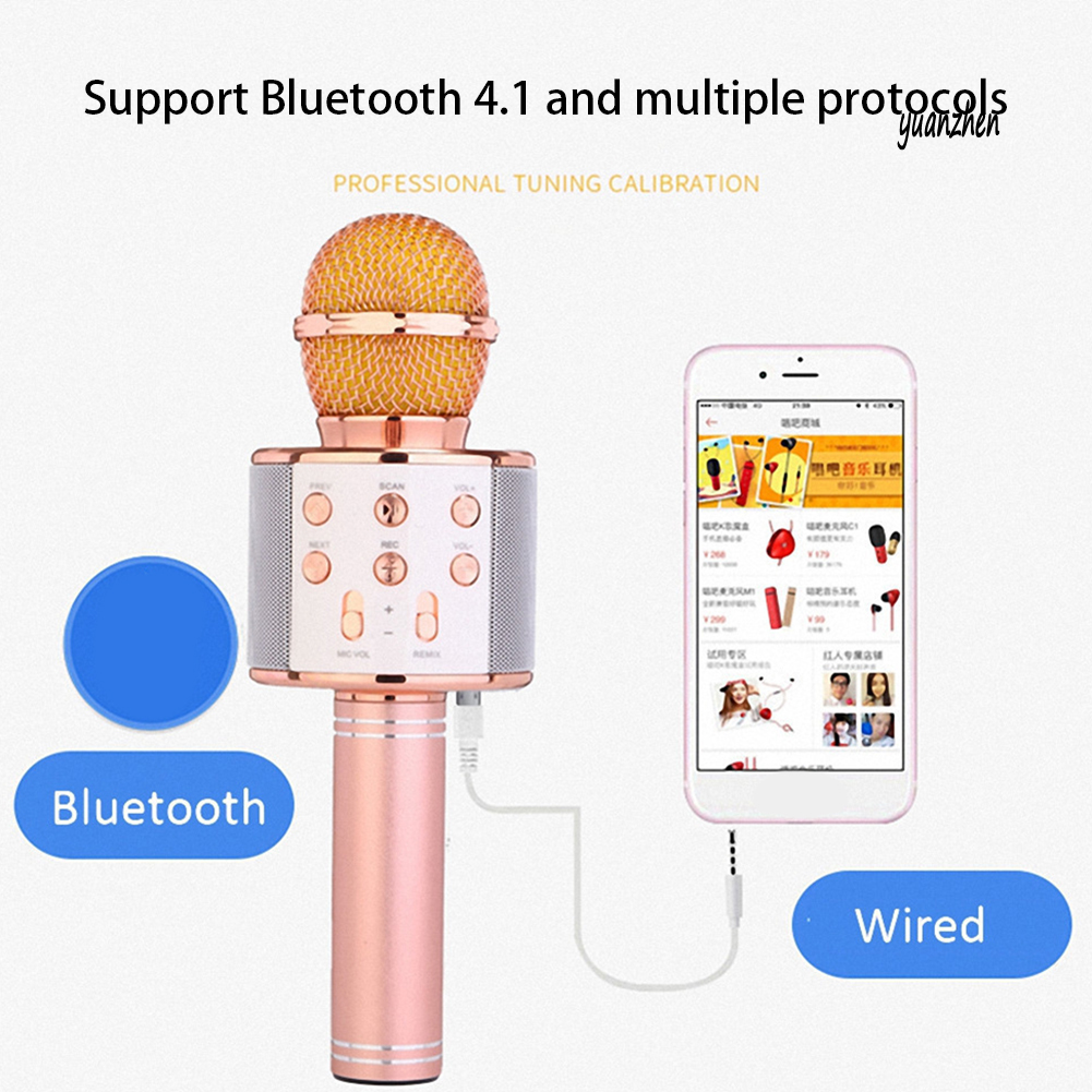 Micro Bluetooth Không Dây Hát Karaoke Chất Lượng Cao