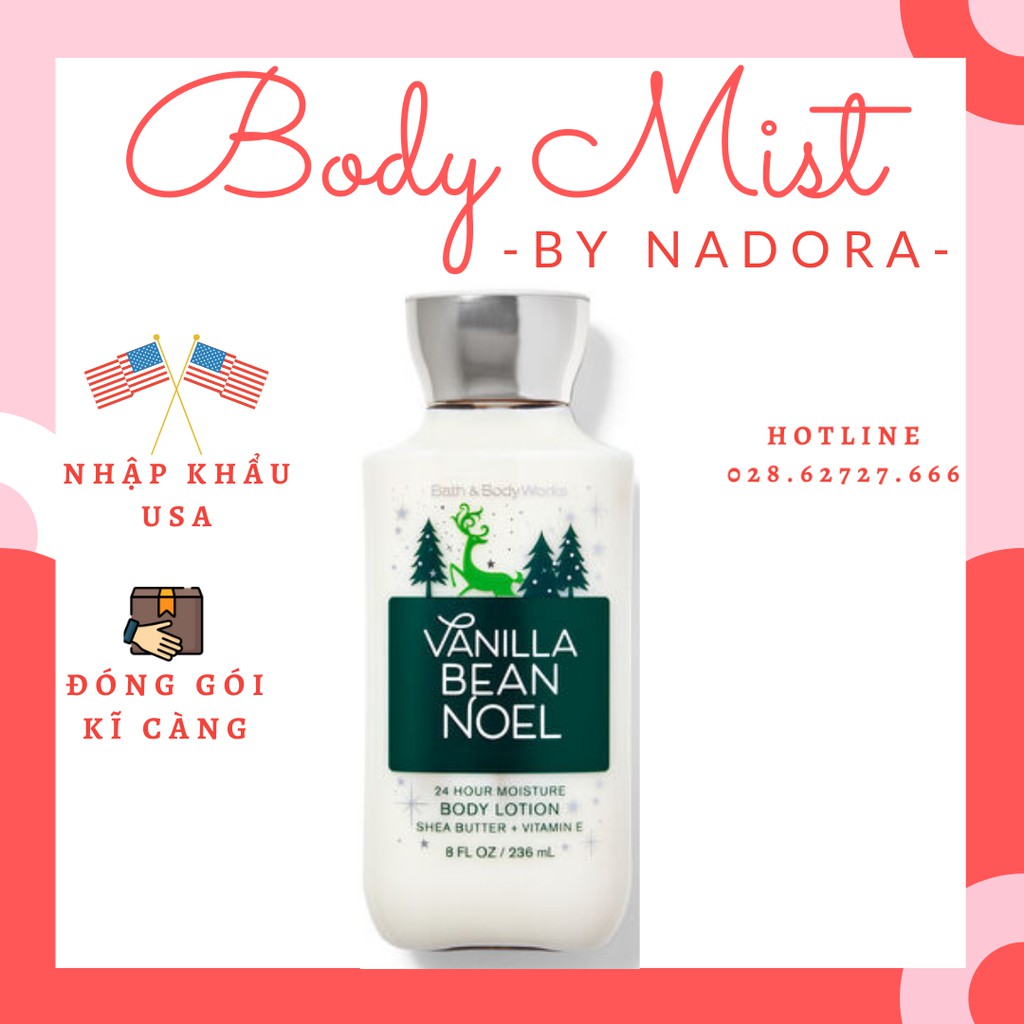 Sữa Dưỡng Thể Bath And Body Works - Vanilla Bean Noel Body Lotion (236ml)