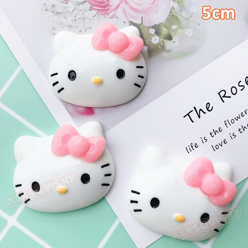 Charm Hello Kitty Cỡ Lớn Trang Trí Slime / Ốp Điện Thoại / Mô Hình / Kẹp Tóc / Tiểu Cảnh