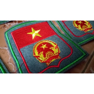 Patch vải sticker nhám dính cờ Việt Nam Quốc huy