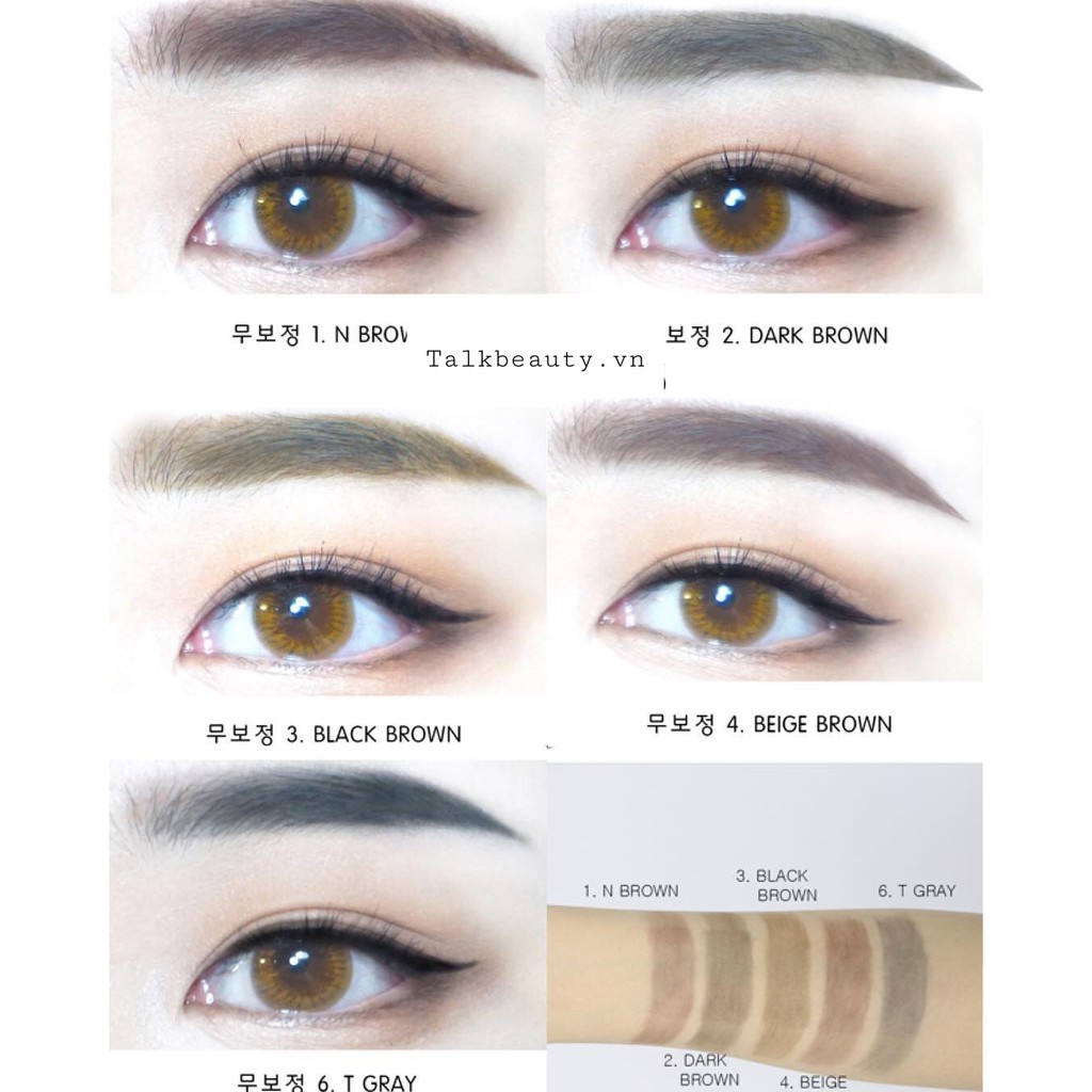 Kẻ mày Idonthinkso Easy To Draw Eyebrow - 03 Black Brown