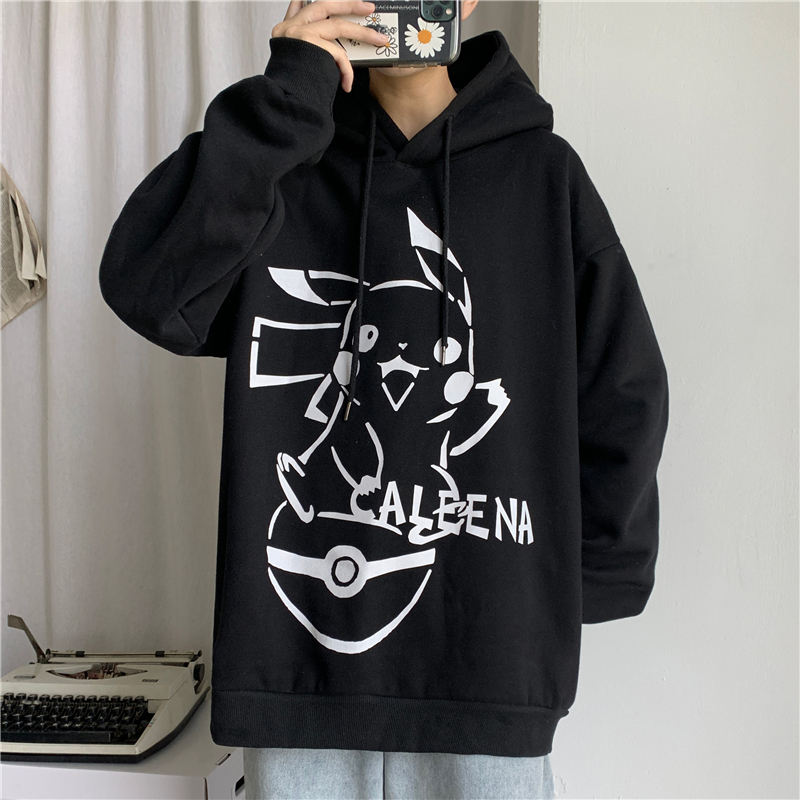 Áo Hoodie Dáng Rộng In Hình Pikachu Thời Trang Cho Nam / Nữ | BigBuy360 - bigbuy360.vn