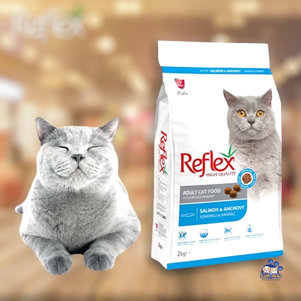 Thức Ăn Cho Mèo Lớn Reflex Adult Salmon &amp; Anchovy (Cá Hồi + Cá Cơm)- 2kg