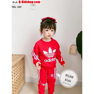 Bộ đồ thun thu đông cho bé trai + gái chất xịn đẹp, kiểu dáng năng động đáng yêu