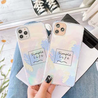 Ốp Lưng Iphone Silicon Chống bẩn Simple Life ( Kèm Miếng Phản Quang ) - C044