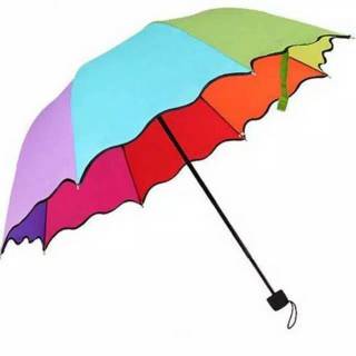 Cherry123 - dù xếp màu cầu vồng họa tiết cầu vồng chất lượng cao bền bỉ kích thước người lớn nhiều màu sắc dành cho người lớn