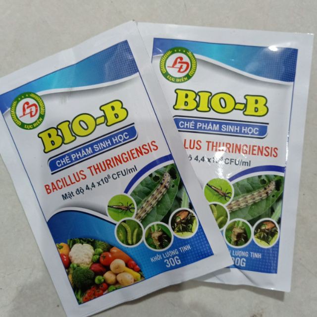 CHẾ PHẨM SINH BIO-B HÀNG CHÍNH HÃNG , HIỆU LỰC NHANH  TRỪ SÂU ,NHỆN ĐỎ , BỌ TRĨ. GÓI KL 30G