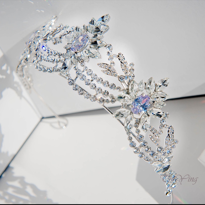 GETNOIVAS Vương miện cô dâu GETNOIVAS đính đá toàn diện sang trọng