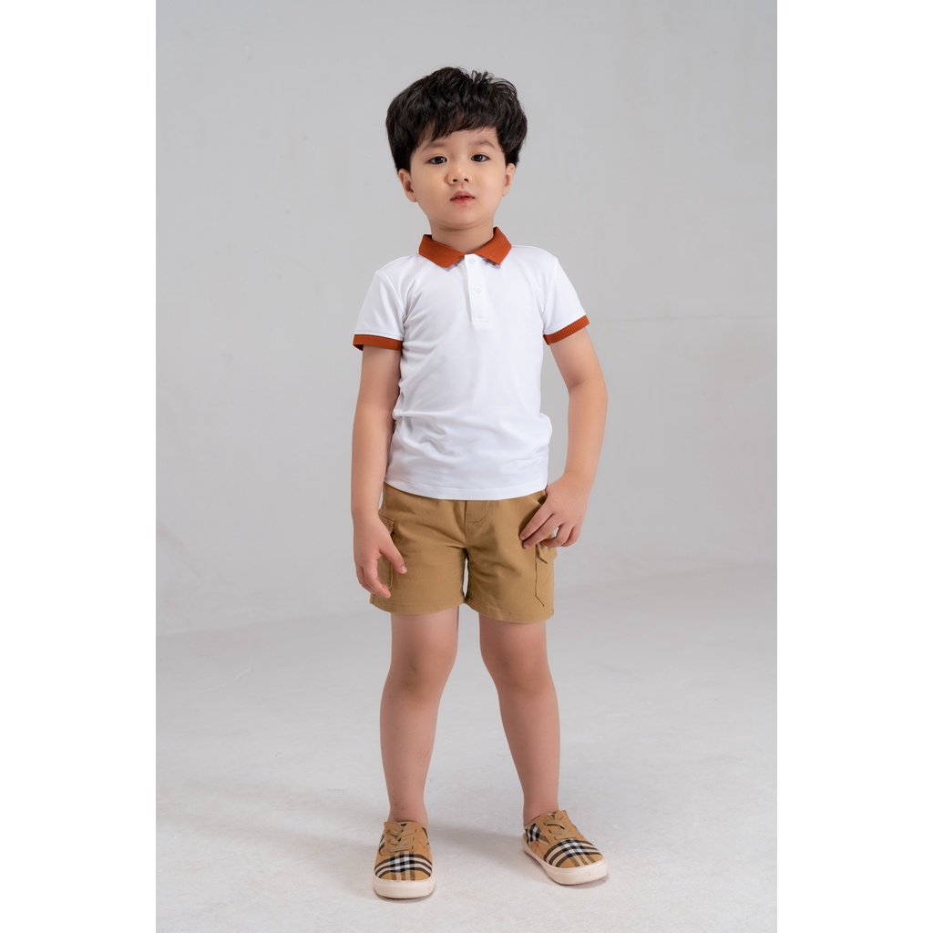 Áo polo trẻ em Yody kid cotton coolmax phối bo cổ mềm mịn KID4084