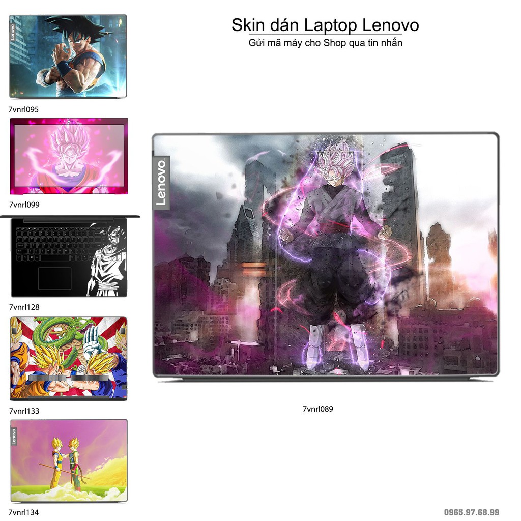 Skin dán Laptop Lenovo in hình Dragon Ball _nhiều mẫu 2 (inbox mã máy cho Shop)